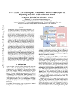 NoMatterXAI: Generating "No Matter What" Alterfactual Examples for
  Explaining Black-Box Text Classification Models