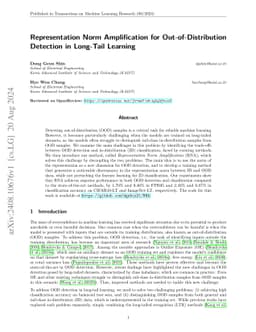 Representation Norm Amplification for Out-of-Distribution Detection in
  Long-Tail Learning