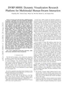 DVRP-MHSI: Dynamic Visualization Research Platform for Multimodal
  Human-Swarm Interaction