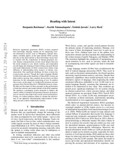 Reading with Intent
