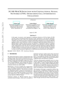 5G NR PRACH Detection with Convolutional Neural Networks (CNN):
  Overcoming Cell Interference Challenges