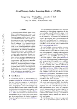 Great Memory, Shallow Reasoning: Limits of $k$NN-LMs