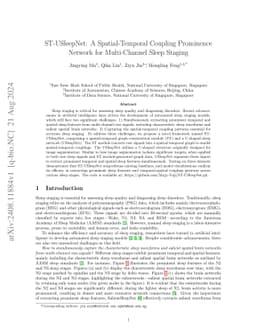 ST-USleepNet: A Spatial-Temporal Coupling Prominence Network for Multi-Channel Sleep Staging