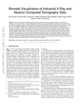 Bimodal Visualization of Industrial X-Ray and Neutron Computed
  Tomography Data