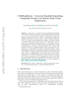 UMERegRobust -- Universal Manifold Embedding Compatible Features for
  Robust Point Cloud Registration