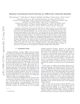 Quantum Convolutional Neural Networks are (Effectively) Classically
  Simulable