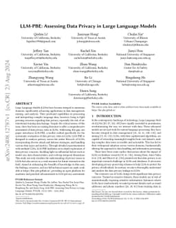 LLM-PBE: Assessing Data Privacy in Large Language Models