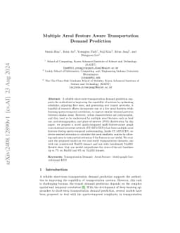 Multiple Areal Feature Aware Transportation Demand Prediction