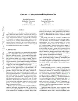 Abstract Art Interpretation Using ControlNet