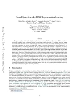 Neural Spacetimes for DAG Representation Learning