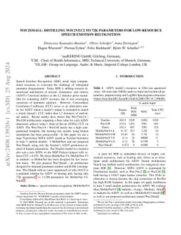 Wav2Small: Distilling Wav2Vec2 to 72K parameters for Low-Resource Speech
  emotion recognition