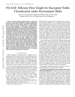 FG-SAT: Efficient Flow Graph for Encrypted Traffic Classification under
  Environment Shifts
