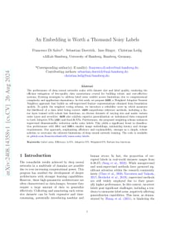 An Embedding is Worth a Thousand Noisy Labels