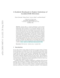 A Synthetic Benchmark to Explore Limitations of Localized Drift
  Detections