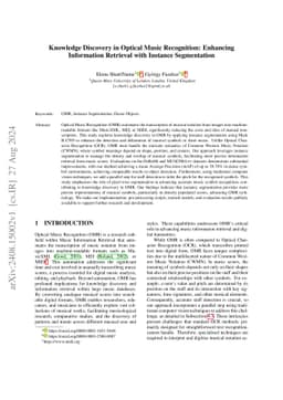 Knowledge Discovery in Optical Music Recognition: Enhancing Information
  Retrieval with Instance Segmentation