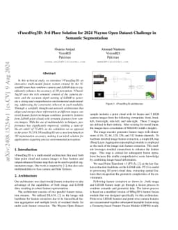 vFusedSeg3D: 3rd Place Solution for 2024 Waymo Open Dataset Challenge in
  Semantic Segmentation