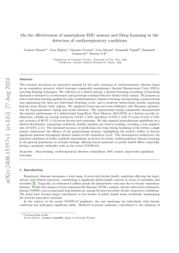 On the effectiveness of smartphone IMU sensors and Deep Learning in the
  detection of cardiorespiratory conditions