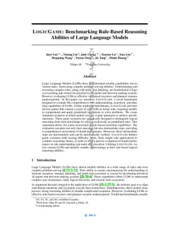 LogicGame: Benchmarking Rule-Based Reasoning Abilities of Large Language
  Models