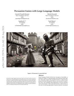 Persuasion Games using Large Language Models