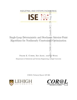 Single-Loop Deterministic and Stochastic Interior-Point Algorithms for
  Nonlinearly Constrained Optimization