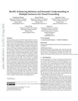 ResVG: Enhancing Relation and Semantic Understanding in Multiple
  Instances for Visual Grounding
