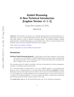 Guided Reasoning: A Non-Technical Introduction