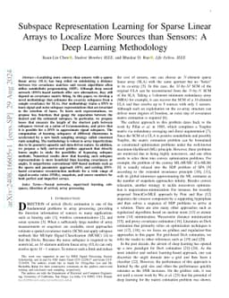 Subspace Representation Learning for Sparse Linear Arrays to Localize More Sources than Sensors: A Deep Learning Methodology