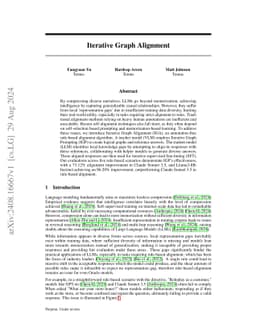 Iterative Graph Alignment