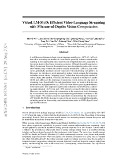VideoLLM-MoD: Efficient Video-Language Streaming with Mixture-of-Depths
  Vision Computation