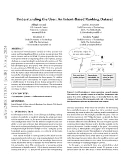 Understanding the User: An Intent-Based Ranking Dataset