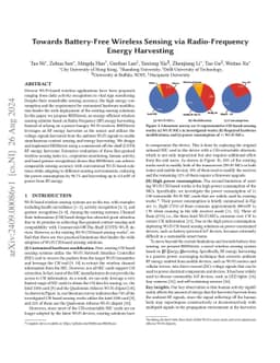 Towards Battery-Free Wireless Sensing via Radio-Frequency Energy
  Harvesting