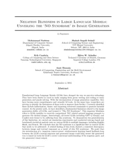 Negation Blindness in Large Language Models: Unveiling the NO Syndrome
  in Image Generation