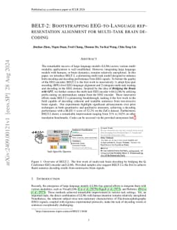 BELT-2: Bootstrapping EEG-to-Language representation alignment for
  multi-task brain decoding