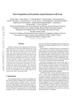 First Competition on Presentation Attack Detection on ID Card