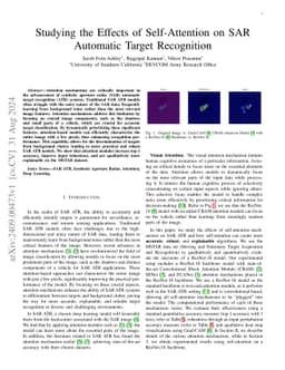 Studying the Effects of Self-Attention on SAR Automatic Target
  Recognition