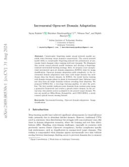 Incremental Open-set Domain Adaptation