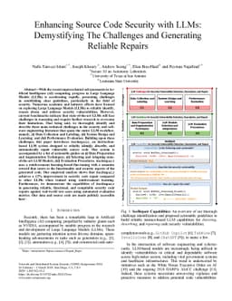 Enhancing Source Code Security with LLMs: Demystifying The Challenges
  and Generating Reliable Repairs