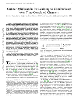 Online Optimization for Learning to Communicate over Time-Correlated Channels