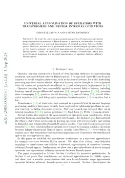 Universal Approximation of Operators with Transformers and Neural
  Integral Operators
