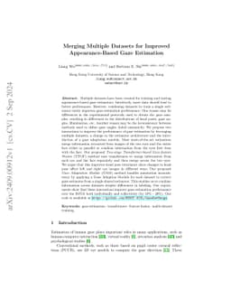 Merging Multiple Datasets for Improved Appearance-Based Gaze Estimation