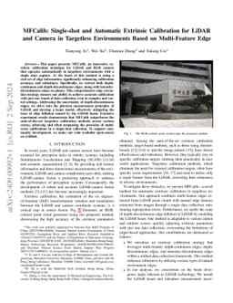 MFCalib: Single-shot and Automatic Extrinsic Calibration for LiDAR and
  Camera in Targetless Environments Based on Multi-Feature Edge