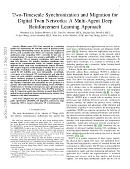 Two-Timescale Synchronization and Migration for Digital Twin Networks: A
  Multi-Agent Deep Reinforcement Learning Approach