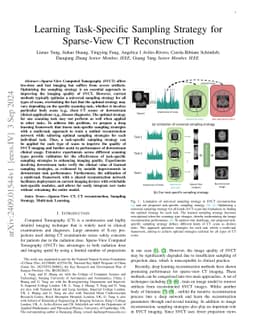 Learning Task-Specific Sampling Strategy for Sparse-View CT
  Reconstruction