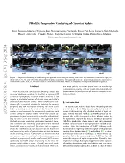 PRoGS: Progressive Rendering of Gaussian Splats