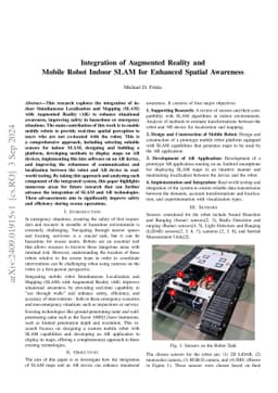 Integration of Augmented Reality and Mobile Robot Indoor SLAM for
  Enhanced Spatial Awareness