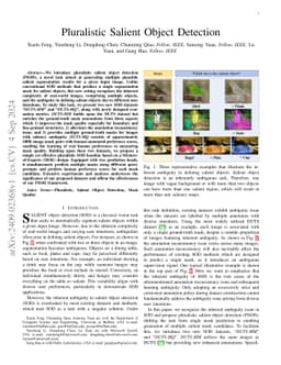 Pluralistic Salient Object Detection