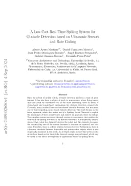 A Low-Cost Real-Time Spiking System for Obstacle Detection based on
  Ultrasonic Sensors and Rate Coding