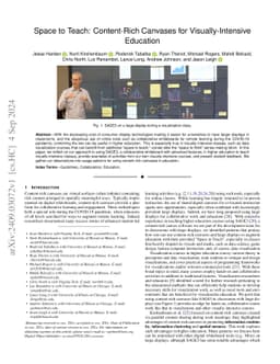 Space to Teach: Content-Rich Canvases for Visually-Intensive Education
