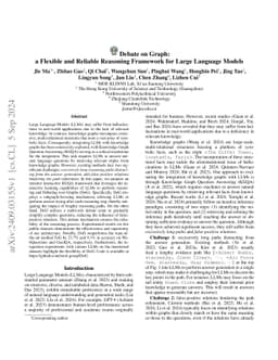 Debate on Graph: a Flexible and Reliable Reasoning Framework for Large
  Language Models
