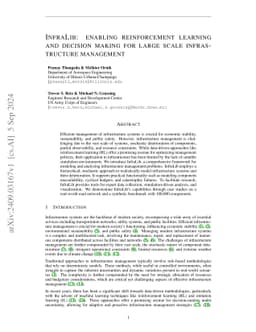 InfraLib: Enabling Reinforcement Learning and Decision Making for Large
  Scale Infrastructure Management